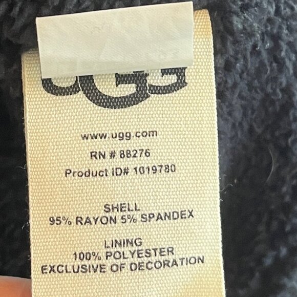 UGG Faux Shearling Wrap small open fleece jacket grey sherpa - Picture 12 of 14